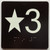 Star 3 Elevator Jamb Plate Sign
