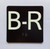 B-R Elevator Jamb Plate Ada Sign