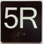 5R Elevator Jamb Plate Sign