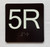 5R Elevator Jamb Plate Ada Sign