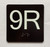 9R Elevator Jamb Plate Ada Sign