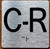 C R Elevator Jamb Plate Sign