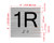 1R Elevator Jamb Plate Hpd Sign