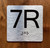 7R Elevator Jamb Plate Safety Sign