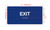 Exit With Sign with Raised Letters Ada Sign