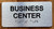 Business Center With Sign with Raised Letters Sign