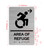 Area Of Refuge Right Arrow With Sign with Raised Letters Safety Sign