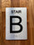 Stair B sign With Sign with Raised Letters Compliance Sign