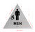 Men Restroom Accessible With Sign with Raised Letters Ada Sign