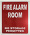 FIRE ALARM ROOM- RED  Hpd Sign