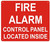FIRE Alarm Control Panel Located Inside Sign-