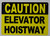 Caution Danger Elevator Hoistway OSHA Safety Sign