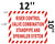 Riser Control Valve Combination Standpipe and Sprinkler System  Signage
