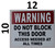 Warning DO NOT Block This Door Access Needed at All Times Hpd Sign