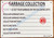 NYC HPD Garbage Collection Sign – HMC § 27-2022 – Garbage & Recycling Schedule Notice