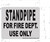 Standpipe for FIRE Department USE ONLY -  Hpd Sign