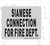 Siamese Connection for FIRE DEPT   Fire Department Sign