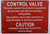 Control Valve - This Valve Controls FIRE Protection Equipment Sign, Engineer Grade Reflective Aluminum Sign