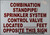 Combination Standpipe and Sprinkler System Control Valve Located FEET Opposite This Sign, Engineer Grade Reflective Aluminum Sign
