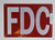 FDC , Engineer Grade Reflective Aluminum   Fire Department Sign