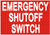 Emergency Shut Off Switch Sticker