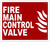 Fire Main Control Valve SIGN