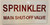 Sprinkler Main Shut-Off Valve Sign