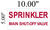 Sprinkler Main Shut-Off Valve Hpd Sign