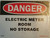 Aluminum OSHA Safety "Danger Electric Meter Room - No Storage" Aluminum !Signage