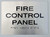FIRE Control Panel - Braille  with Raised Tactile Graphics and Letters - Sign