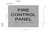 FIRE Control Panel - Braille  with Raised Tactile Graphics and Letters - Fire Department Sign
