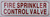 FIRE Sprinkler Control Valve  - Signage