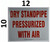 Dry PRESSURIZED Standpipe   Fire Department Sign
