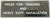 Dry PRESSURIZED Standpipe   Safety Sign