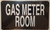 GAS METER ROOM  Braille Sign