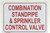 Combination Standpipe & Sprinkler Control Valve Sign