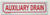 AUXILIARY DRAIN SIGN
