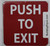 Push to EXIT   Signage