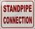 Standpipe Connection   Fire Department Sign