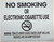 No Smoking or Electronic Cigarette Use Sign – 8.5x11 Aluminum, Non-Reflective, Wall Mount | NYC Local Law 141 Compliant( warning white)