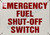 Emergency Fuel Shut Off Switch Sign