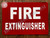 Fire Extinguisher   Sign