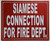 Siamese Connection for FIRE Department Sign