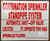 Combination Sprinkler Standpipe System, Automatic Shut-Off Valve Located Opposite This Sign, SRPINKLER FLORS Sign