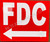 FDC Left  -FDC Left Arrow   Fire Department Sign