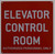 Elevator Control Room   Sign