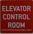Elevator Control Room Sign