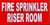 FIRE Sprinkler Riser Room   Fire Department Sign