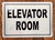 Elevator Room   Sign