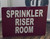 FIRE Sprinkler Riser Room Projection - FIRE Sprinkler Riser Room 3D   Signage